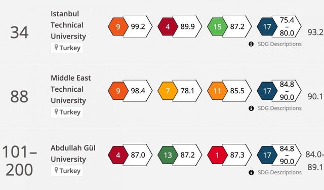 AGÜ 2024 Times Toplumsal Etki Sıralaması’nda dünya çapında ilk 200’de