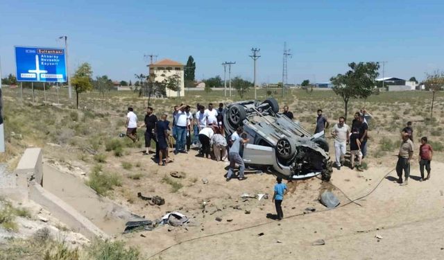 Aksaray’da trafik kazası: 2’si çocuk 3 yaralı