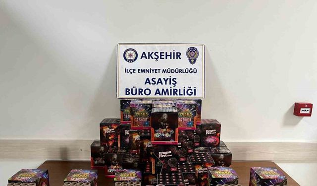 Akşehir Polisinden havai fişek denetimi