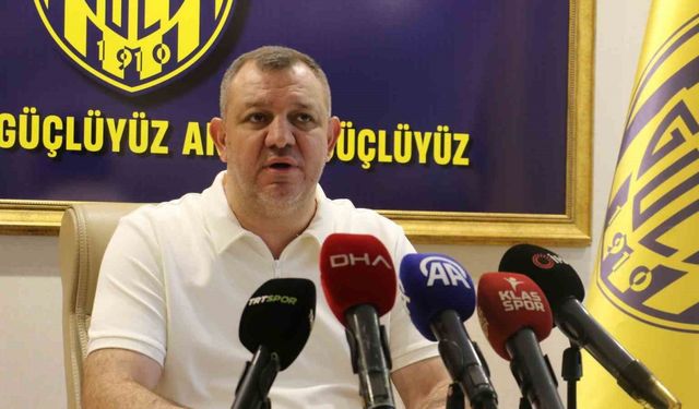 Ankaragücü Başkanı İsmail Mert Fırat’tan olağan seçimli genel kurul toplantısı öncesi açıklamalar: