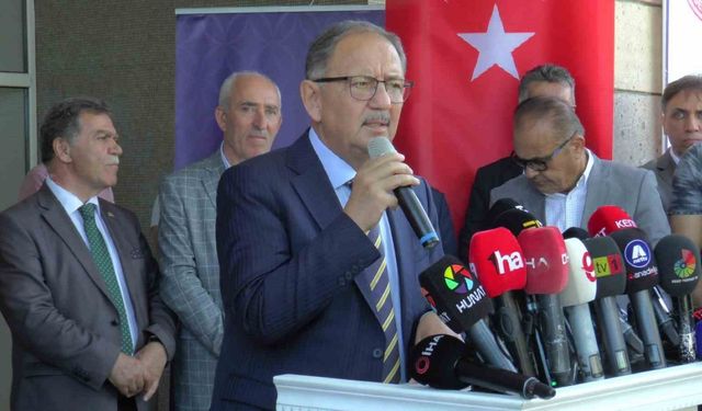 Bakan Özhaseki: “Gelişiyoruz, büyüyoruz ve bu durum düşmana korku salıyor”