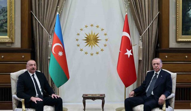 Cumhurbaşkanı Erdoğan, Azerbaycan Cumhurbaşkanı Aliyev ile görüştü