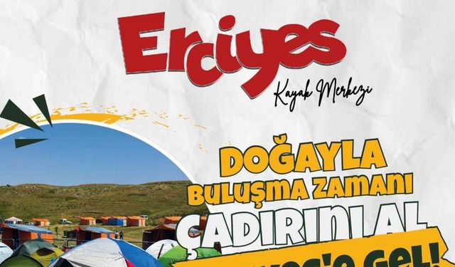 Doğaseverler Erciyes Kayak Merkezi’nde buluşacak