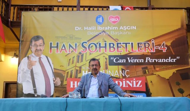 Hayati İnanç, han sohbetlerinin konuğu oldu