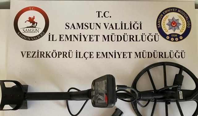 Samsun’da 17 adet sikke ve 5 adet tarihi eser ele geçirildi