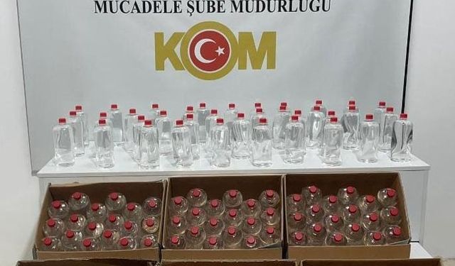 Samsun’da 198 litre etil alkol ele geçirildi