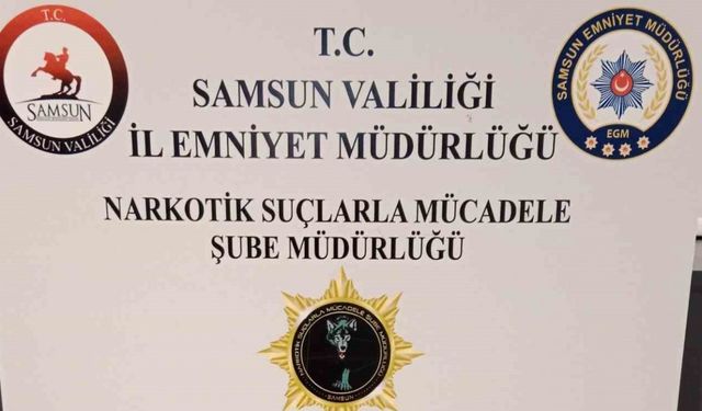 Samsun’da 665 gram esrar ele geçirildi