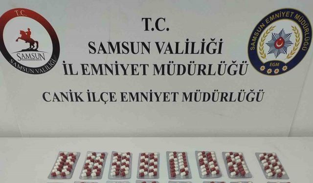 Samsun’da polis silah ve sentetik ecza ele geçirdi