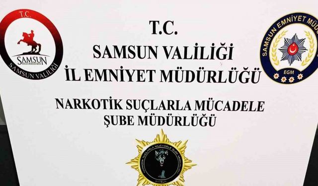 Samsun’da uyuşturucuyla yakalanan şahıs gözaltına alındı