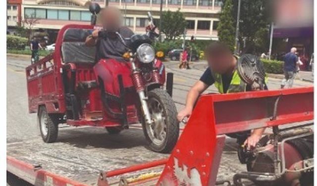 Trafiğe kapalı alana giren 30 sürücüye işlem uygulandı