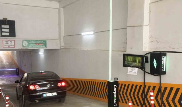 Yozgat Belediyesi kapalı otoparkında yeni sistem devreye girdi