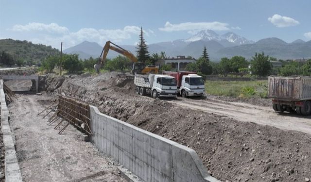 Kayseri Hacılar'da sel ve taşkın riskine karşı önlem