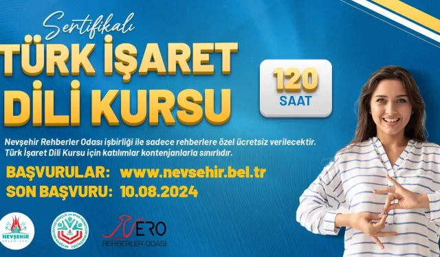 Nevşehir Belediyesi rehberler için sertifikalı ‘Türk İşaret Dili’ kursu açılacak