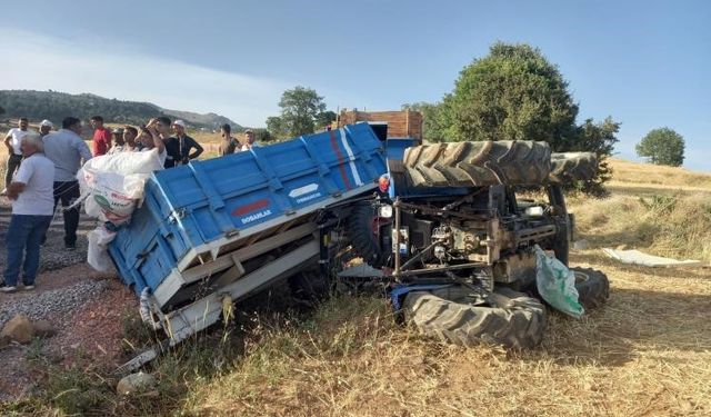 Ağır yaralanan traktör sürücüsü hayatını kaybetti