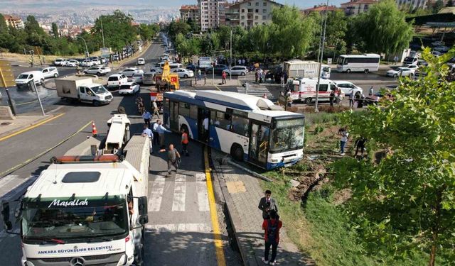 Ankara’da Belediye Otobüsü Devrildi: 5 Yaralı