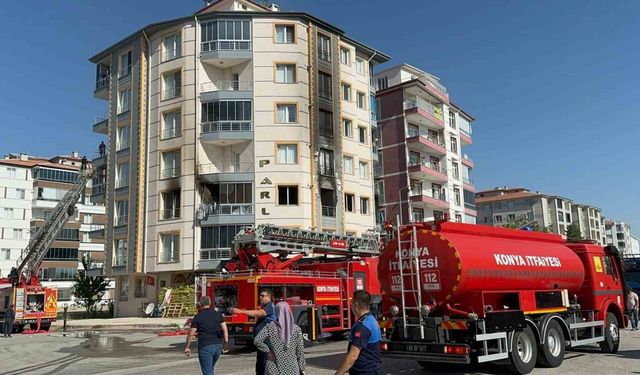 Apartmanda çıkan yangında 6 kişi hastanelik oldu