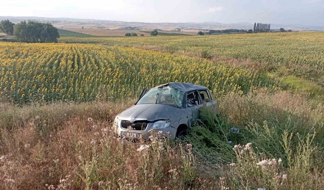 Çorum’da takla atan otomobil tarlaya uçtu: 2 ölü, 2 yaralı