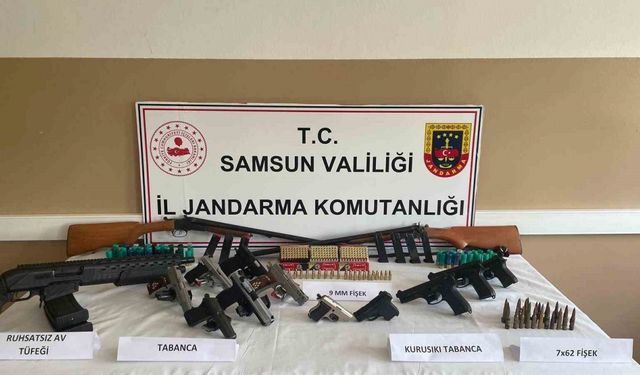 Jandarma silah operasyonu: 9 gözaltı