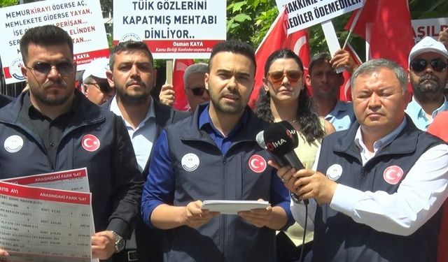 Kamu Birliği Konfederasyonu’ndan TÜİK önünde eylem