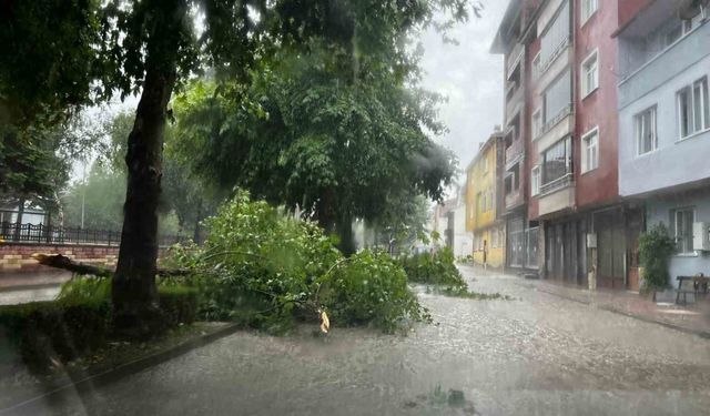 Kastamonu’da kuvvetli sağanak hayatı olumsuz etkiledi