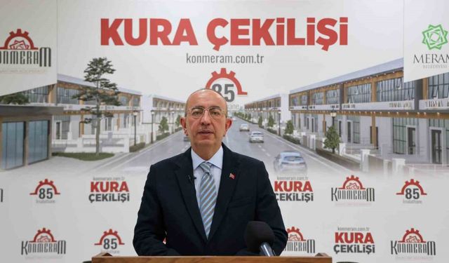 Meram Belediyesi öncülüğünde hayat bulan Konmeram Sanayi Sitesi’nin kuraları çekildi