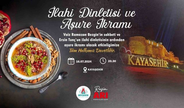 Nevşehir Kalesi’nde aşure ikram edilecek