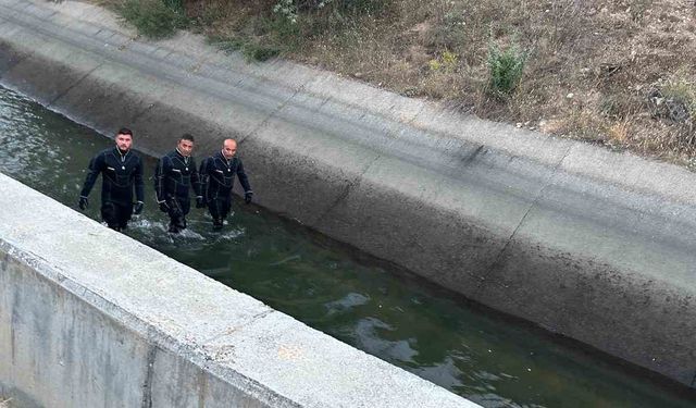 Sulama kanalına düşen yaşlı adamı arama çalışmaları sürüyor