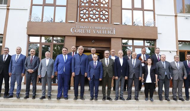 Kültür ve Turizm Bakanı Mehmet Nuri Ersoy, Çorum Valiliği'ni Ziyaret Etti