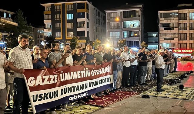 Amasya'da Gazze'de hayatını kaybedenler için dua programı düzenlendi