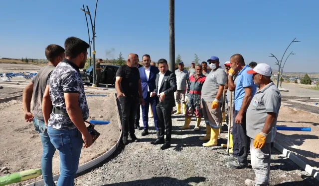 Kahveci Dağı rekreasyon alanına ilk beton atıldı