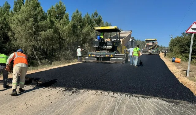 Kocaeli Derince ile köyler arasındaki yol yenileniyor