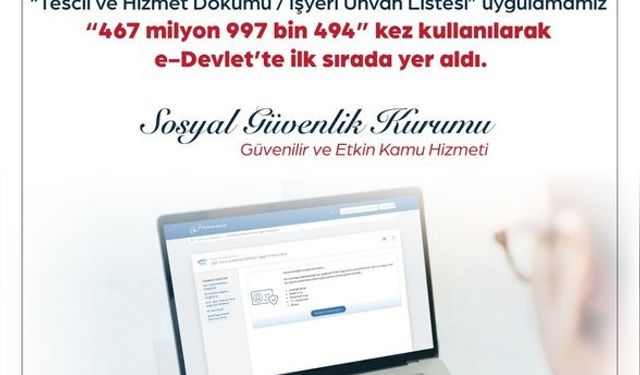 e-Devlet’te Hangi Uygulama 467 Milyon Kez Ziyaret Edildi?