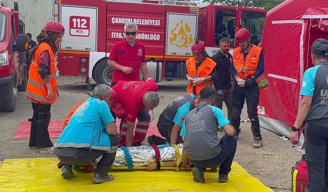 Çankırı’da 82 gönüllü UMKE personeli 7 gün 24 saat görev için hazır bekliyor