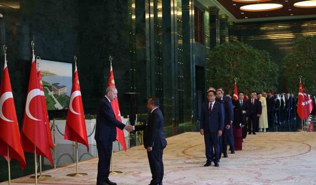 Cumhurbaşkanı Erdoğan, 30 Ağustos Zafer Bayramı tebriklerini kabul etti