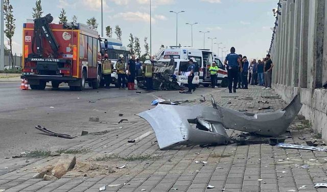 Etimesgut’ta trafik kazası: 1 ölü, 1 yaralı