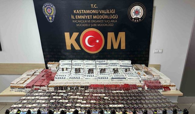 Kastamonu’da binlerce makaron ele geçirildi