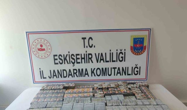 Otobüsle Eskişehir’e kaçak sigara sokmaya çalışan şahıs yakalandı