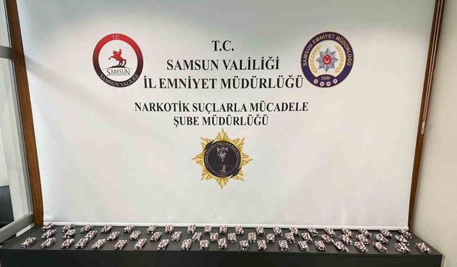 Samsun’da 7 bin 83 adet sentetik ecza ele geçirildi: 1 gözaltı