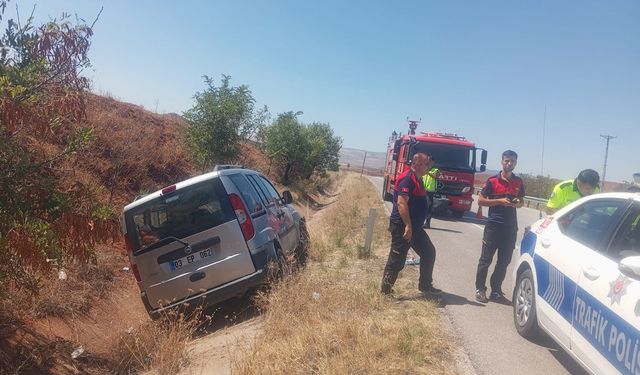 Sungurlu'da feci kaza! Araç su kanalına uçtu: 1’i ağır 2 kişi yaralı