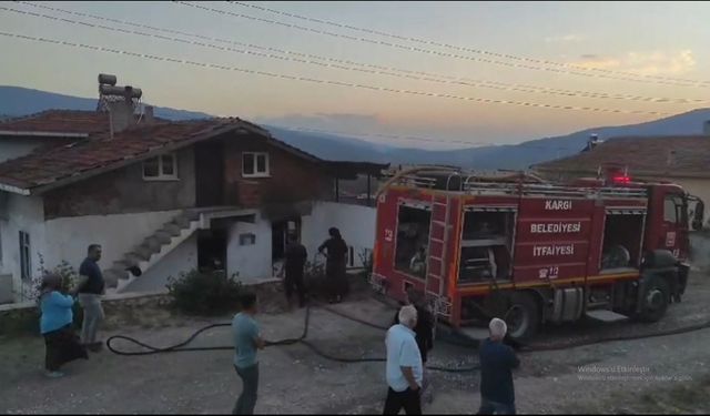 Kargı'da müstakil evde çıkan yangın kontrol altına alındı