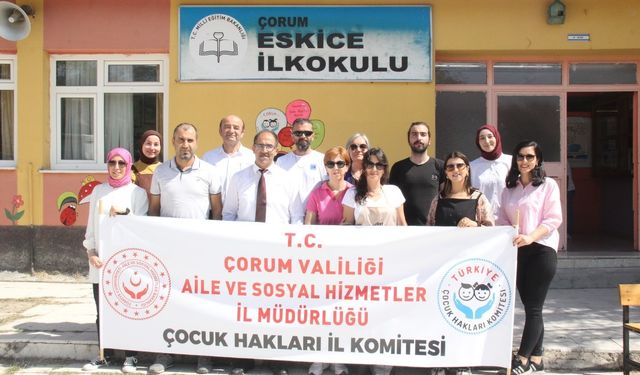 Çorum Aile ve Sosyal Hizmetler İl Müdürlüğü’nden Çocuk Hakları İçin Anlamlı Ziyaret