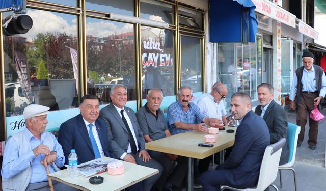 AK Parti Ordu Milletvekili Kaynak, Havza'da ziyaretlerde bulundu