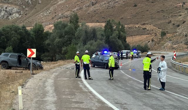 Bayburt'ta otomobil ile cipin çarpıştığı kazada 1 kişi öldü, 2 kişi yaralandı