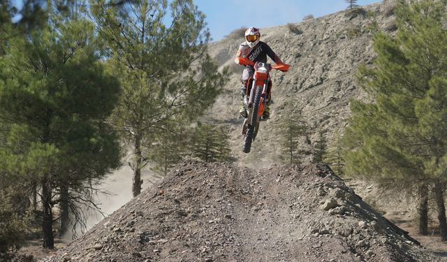 Çorum'da Enduro Motosiklet Yarışları yapıldı