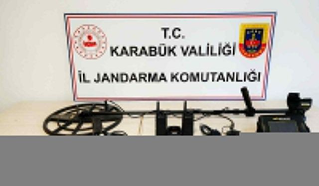 Karabük'te kaçak kazı yapan 5 şüpheli yakalandı