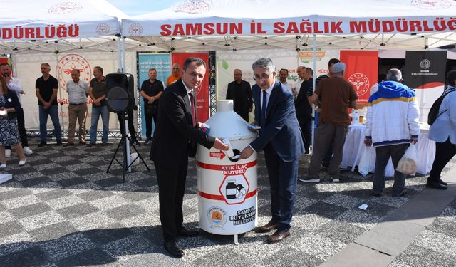 Samsun'da atık ilaçlar sağlığa ve çevreye zarar vermemesi için toplandı