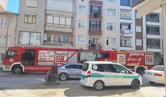 Samsun'da evde çıkan yangın hasara yol açtı