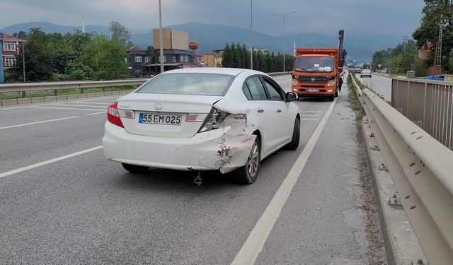 Samsun'da iki otomobilin çarpıştığı kazada 1 kişi yaralandı