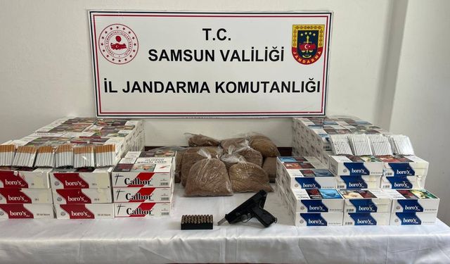 Samsun'da kaçakçılık operasyonunda 2 kişi yakalandı