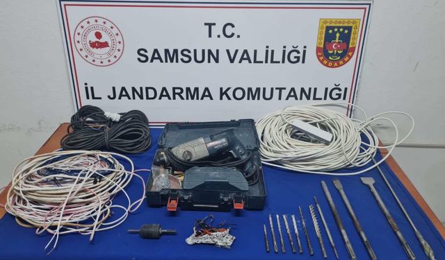 Samsun'da sit alanında kaçak kazı yapan 2 kişi suçüstü yakalandı